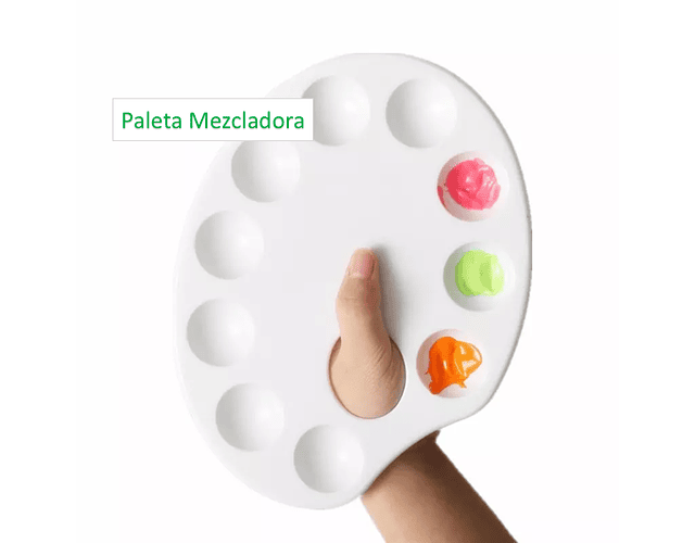 Paleta mezcladora de pintura