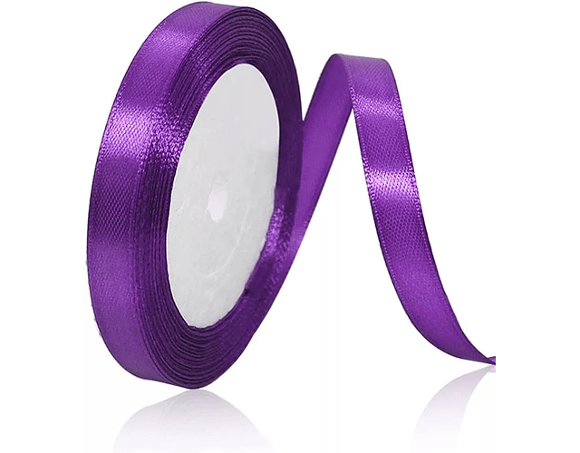 Cintas de Tela Raso - Satín - Satinada (1 Cm) Rollo de 22,8 metros