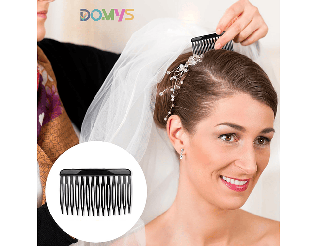 Peineta Laterales Francesas - Peineta Española. Color Negro