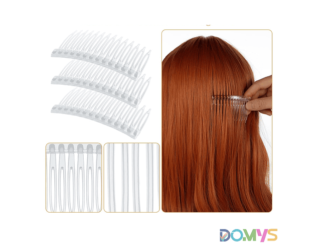 Peineta Laterales Francesas - Peineta Española. Transparente