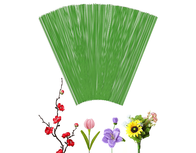 Alambre Floral (1,2mm x 40 cm de Largo) Pack de 20 Unidades