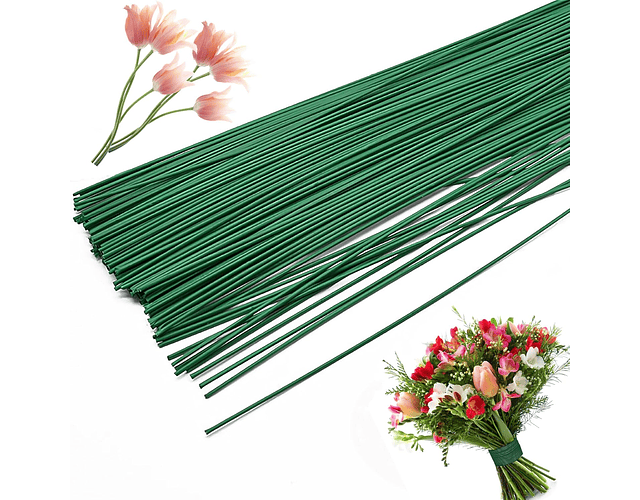 Alambre Floral (1,2mm x 40 cm de Largo) Pack de 20 Unidades