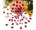 Mariquitas De Madera. Decoración para manualidades con Pegatina