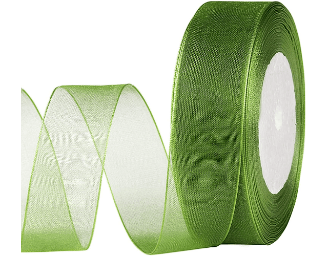Cinta Organza 1 cm Rollo contiene (22,8 metros)