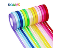 Cintas de Tela Raso - Satín - Satinada (1 Cm) Rollo de 22,8 metros