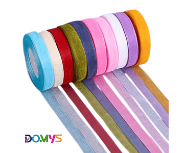 Cinta Organza 1 cm Rollo contiene (22,8 metros)