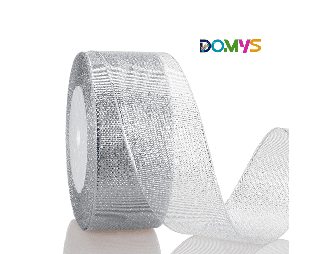 Cinta Organza Plateada (4cm)