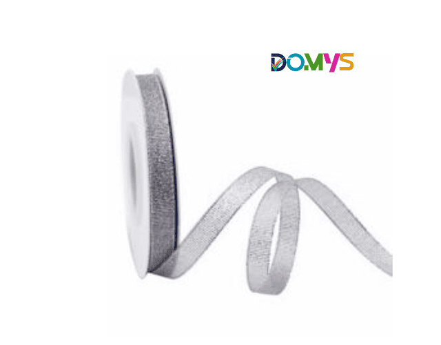 Cinta Organza Plateada (1 cm)