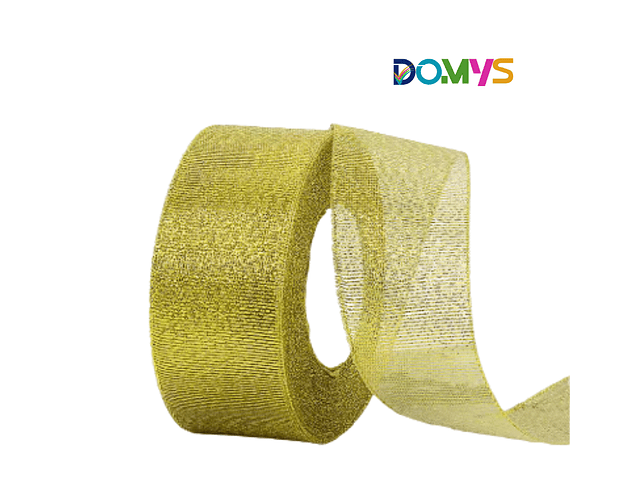 Cinta Organza Dorada (4cm)