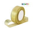 Cinta Organza Dorada  (2,5cm)