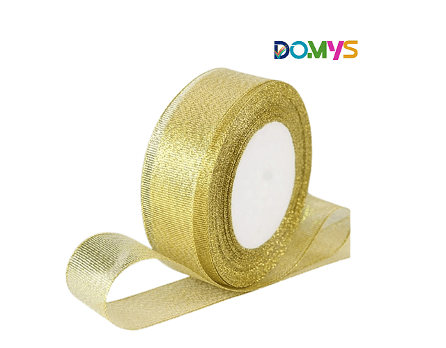 Cinta Organza Dorada  (2,5cm)