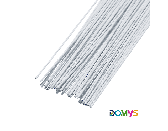 Alambre Floral  Blanco (0,9 mm x 40 cm de Largo) Pack de 30 Unidades