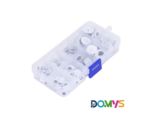 Caja de Ojos Locos  / Ojos Moviles Autoadeshivos en varios medida 260 Unidades