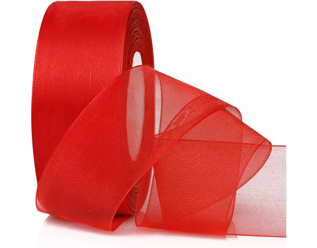 Cinta Organza 4 cm Rollo contiene (22,8 metros)