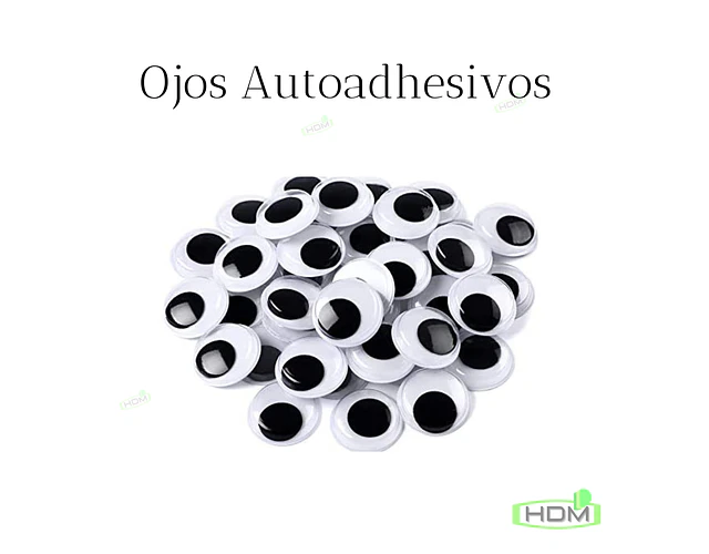 Ojos Locos, Ojitos Moviles. En medidas. 10mm, 15mm, 18mm, 10mm, 22mm, 24mm