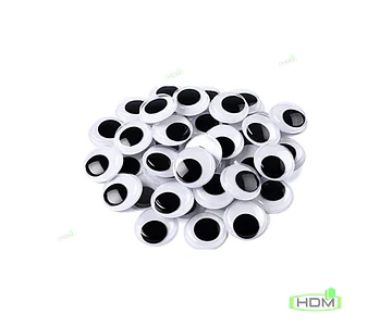Ojos Locos, Ojitos Moviles. En medidas. 10mm, 15mm, 18mm, 10mm, 22mm, 24mm