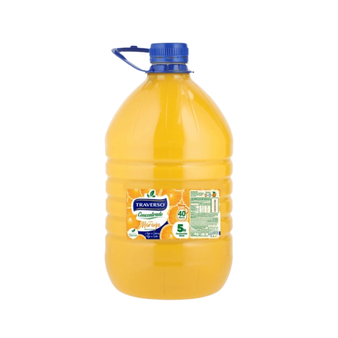 Jugo Concentrado Naranja 5lt - Caja 4 Unidades - Compra Empresa