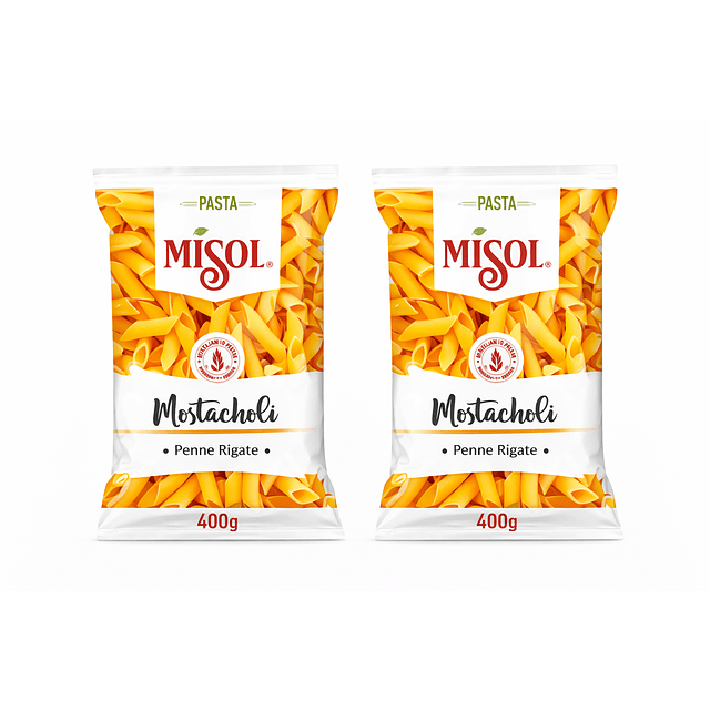 Fideos Misol Mostacholi 400gr x 2