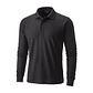 Polera Piqué Manga Larga Negra para Guardia de Seguridad - Miniatura 2