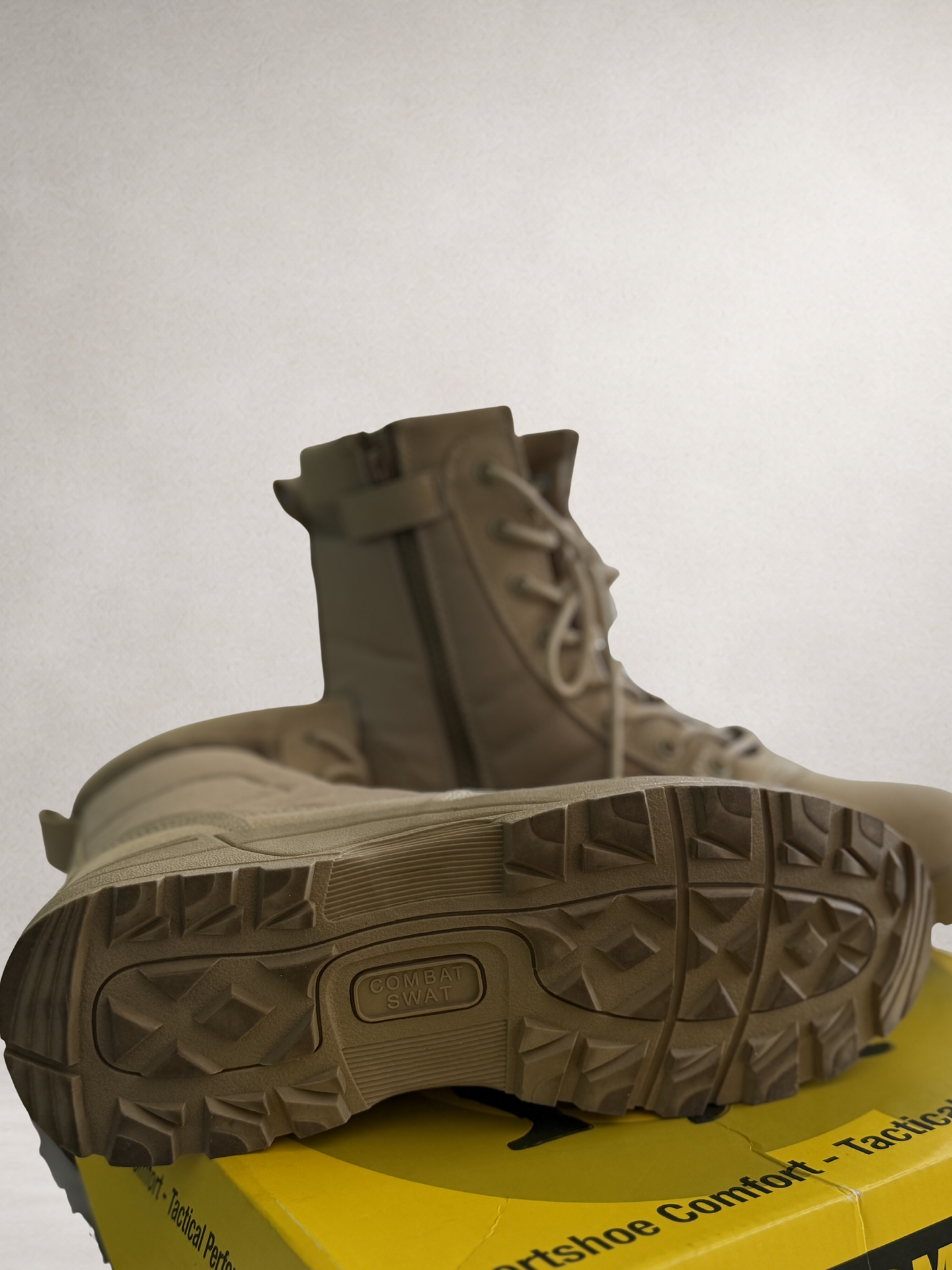 Botas Tácticas Combat Swat Ocre 3