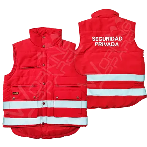 Geólogo Rojo tipo Parka para Guardia de Seguridad