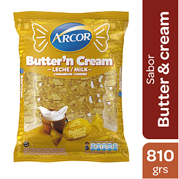 Caramelos Butter and Cream Arcor 810 GR