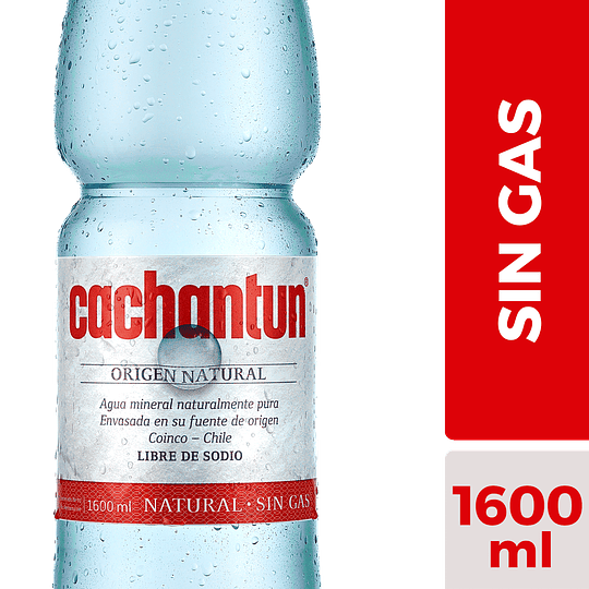 Agua Mineral Sin Gas Cachantun (6 x 1.6 LT)