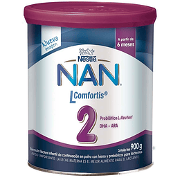 Leche NAN 2 Lcomfortis 900 GR (6-12 meses)