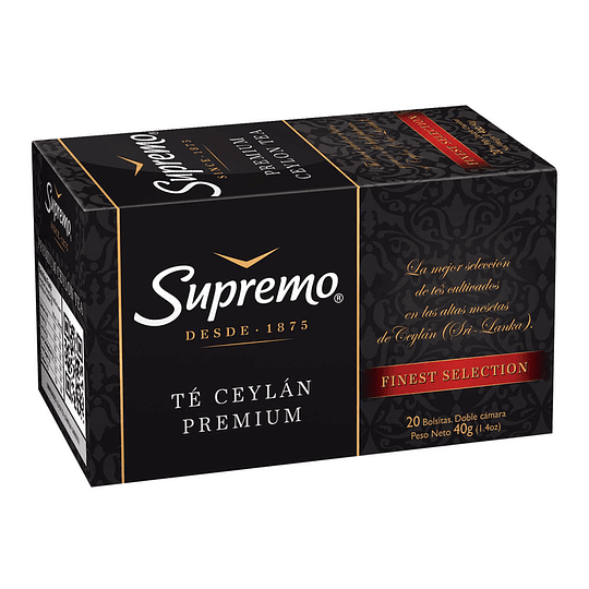 Té Supremo Premium (12 x 20 Bolsitas)