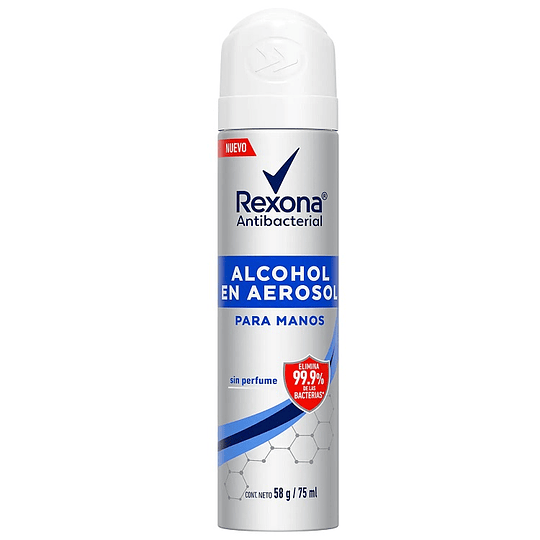Alcohol en Aerosol Rexona Antibacterial (6 x 75 ML)