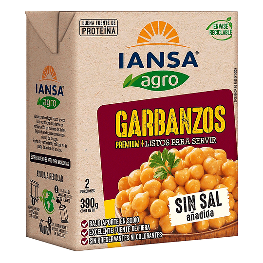 Garbanzos Iansa Agro (3 x 390 GR)