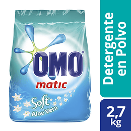 Detergente en Polvo Omo Matic Soft Aloe Vera (2.7 KG)
