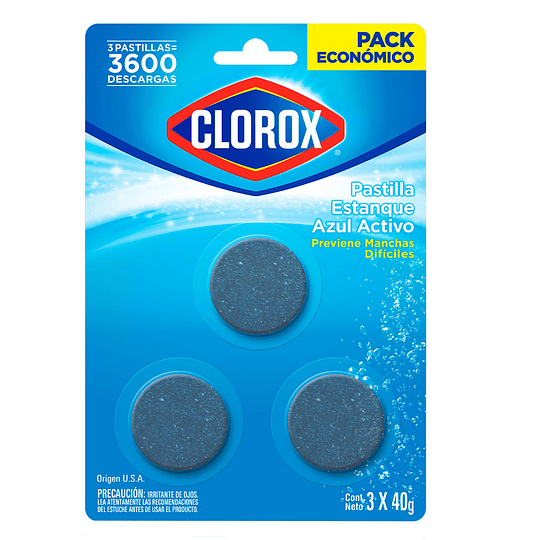 Pastillas para Inodoro Clorox (6 x 3 UD)