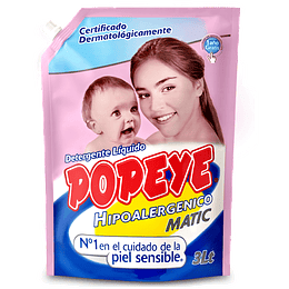 Detergente Líquido Hipoalergénico Doypack Popeye (3 LT)