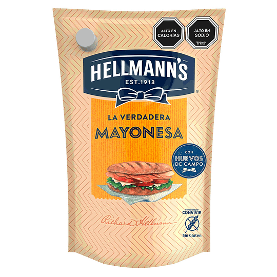Mayonesa Hellmanns Doypack (6 x 372 G)