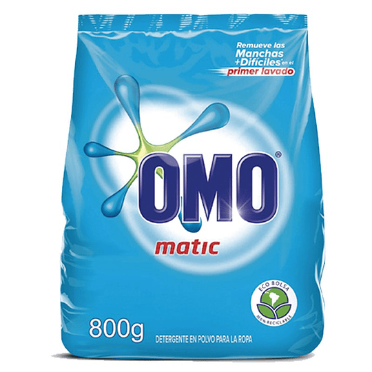 Detergente en Polvo Omo Matic (9 x 800G)