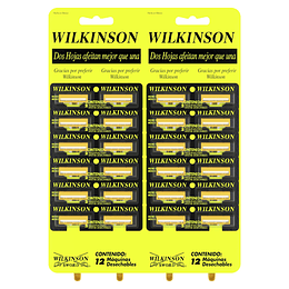 Máquinas de Afeitar Wilkinson (12 x 2 UD)