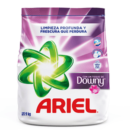 Detergente en Polvo Ariel con Suavizante (9 KG)