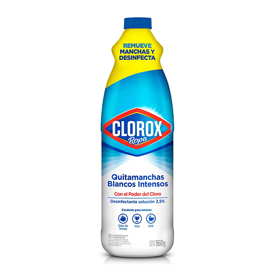Cloro Ropa Blanca Clorox (6 x 960 G)