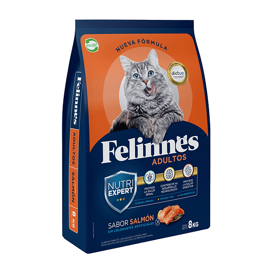 Alimento Gato Salmón Felinnes 8 KG