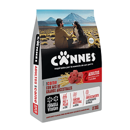 Alimento Perro Adulto Carne y Cereal Cannes (3 x 3 KG)