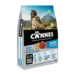 Alimento Perro Cachorro Carne y Cereal Cannes 8 KG