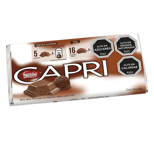 Chocolate Capri Relleno (5 x 90 G)