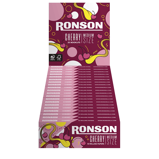 Papelillos Ronson Aroma Cereza (25 x 50UD)