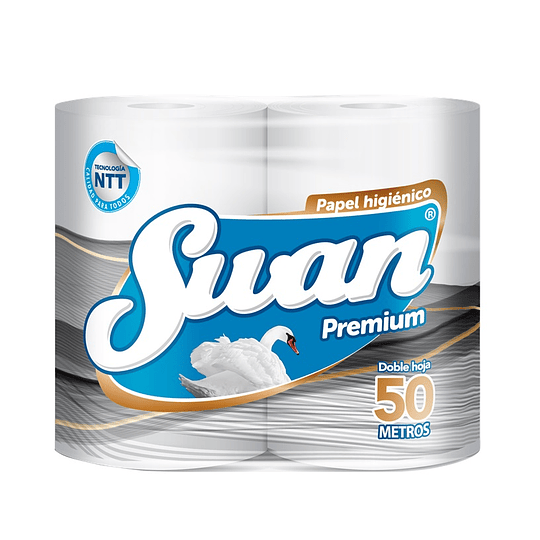 Papel Higiénico Swan Premium 50 Metros (8 x 4 Rollos)