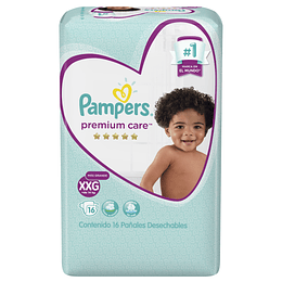 Pañal Pampers Premium Care XXG (32 pañales)