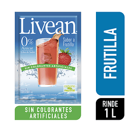 Jugo en Polvo Livean Frutilla (10 UD)