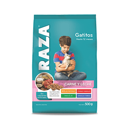 Alimento Gatito Carne Raza (4 x 500 G)