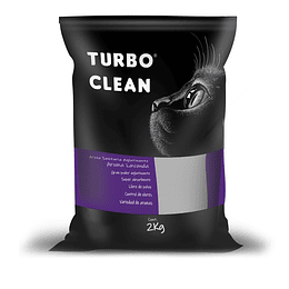 Arena Sanitaria para Gatos Turbo Clean Aglutinante Lavanda (2 KG)