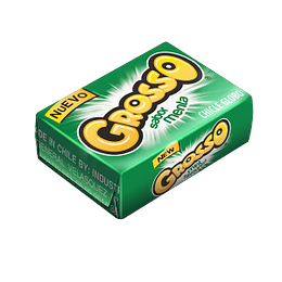 Chicle Grosso Menta (100 UD)